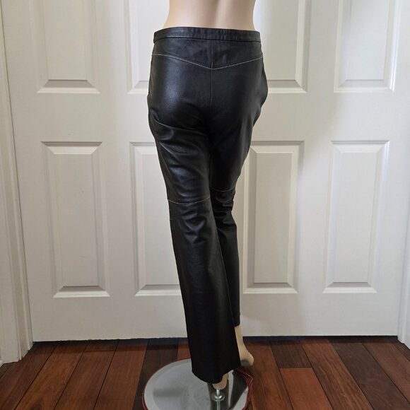 BCBGMaxazria Leather Pants SZ 4 - Picture 4 of 11